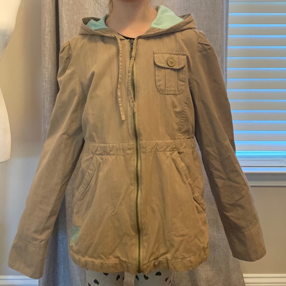 Roxy zip up hoody jacket size small